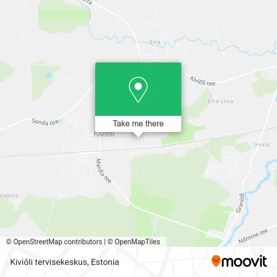 Карта Kiviõli tervisekeskus