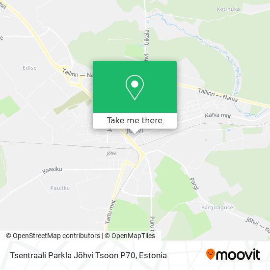 Tsentraali Parkla Jõhvi Tsoon P70 map