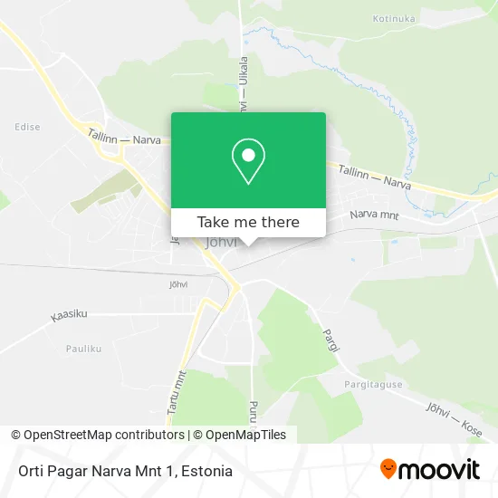 Карта Orti Pagar Narva Mnt 1