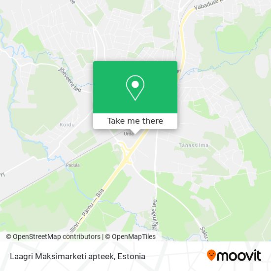 Карта Laagri Maksimarketi apteek