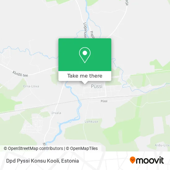 Карта Dpd Pyssi Konsu Kooli