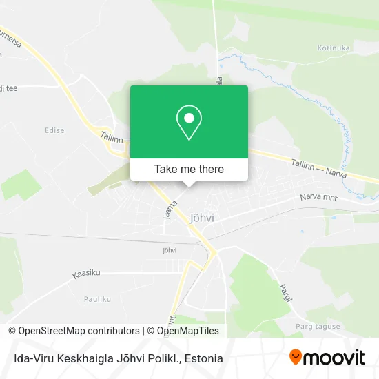 Ida-Viru Keskhaigla Jõhvi Polikl. map