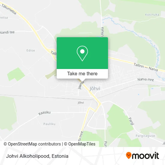 Johvi Alkoholipood map