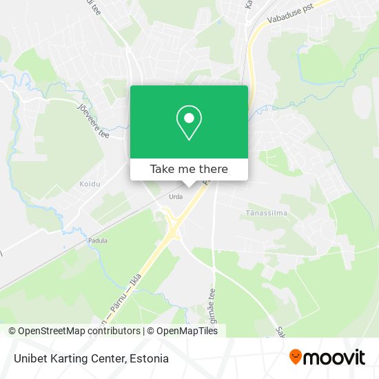 Unibet Karting Center map