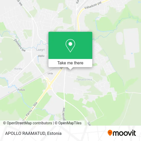 Карта APOLLO RAAMATUD