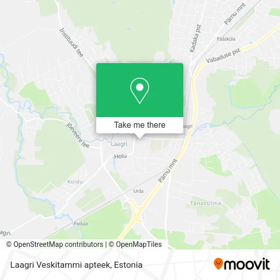 Карта Laagri Veskitammi apteek