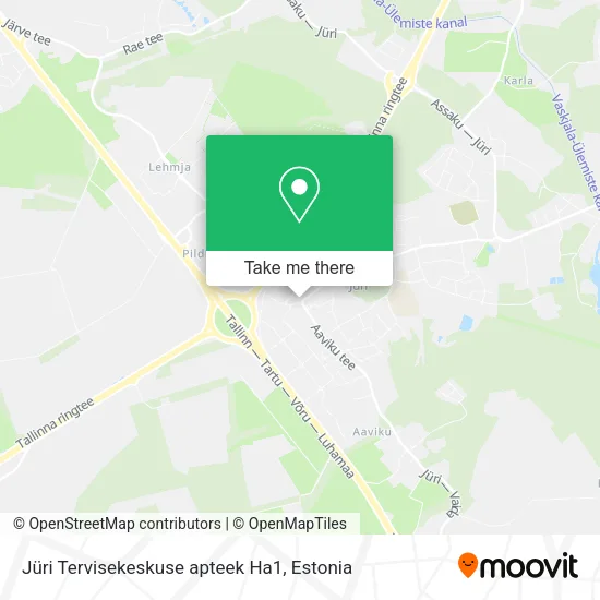 Карта Jüri Tervisekeskuse apteek Ha1