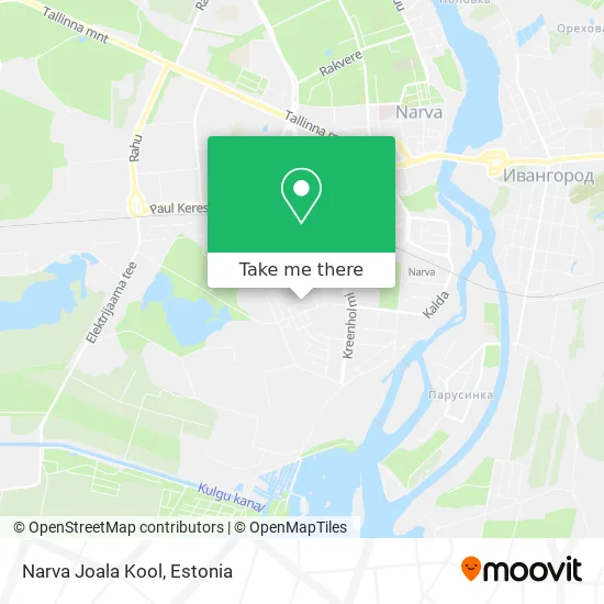 Карта Narva Joala Kool