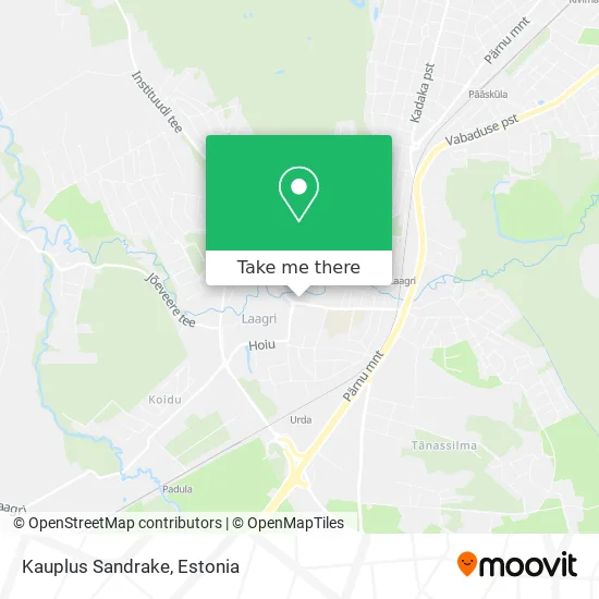 Карта Kauplus Sandrake