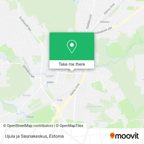 Карта Ujula ja Saunakeskus
