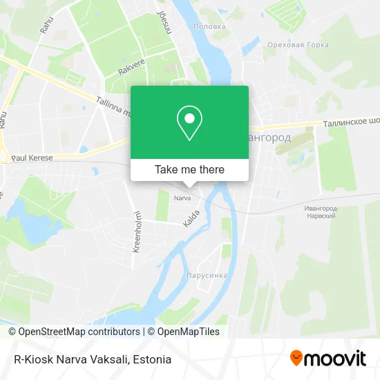 Карта R-Kiosk Narva Vaksali