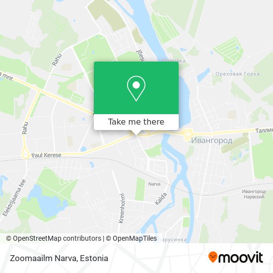 Карта Zoomaailm Narva