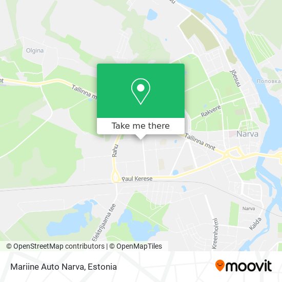 Mariine Auto Narva map