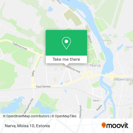 Карта Narva, Moisa 10