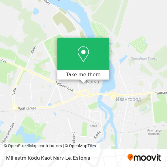 Карта Mälestm Kodu Kaot Narv-Le