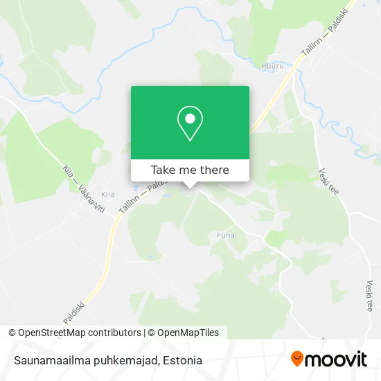 Карта Saunamaailma puhkemajad