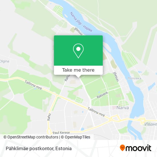 Pähklimäe postkontor map