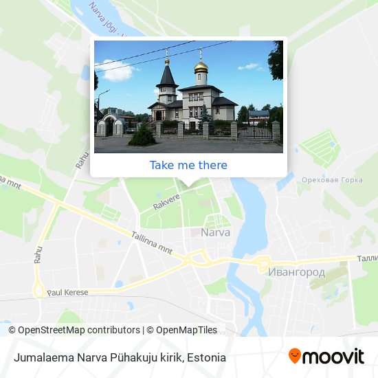 Jumalaema Narva Pühakuju kirik map