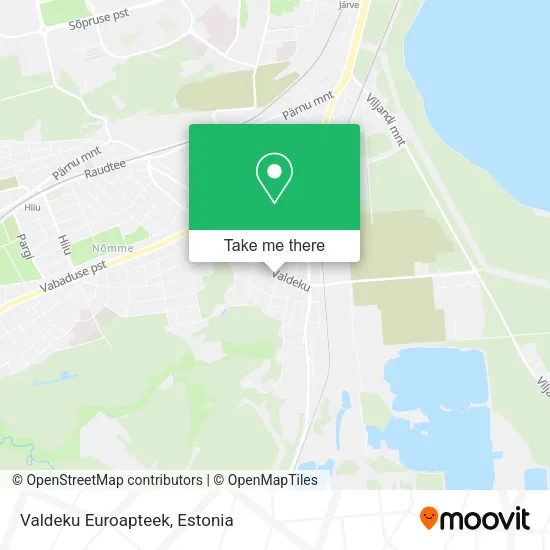 Карта Valdeku Euroapteek