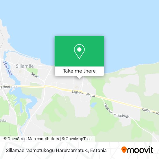 Sillamäe raamatukogu Haruraamatuk. map