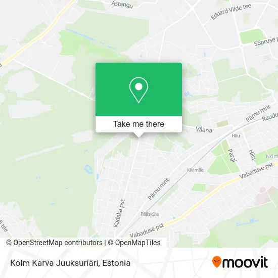 Карта Kolm Karva Juuksuriäri