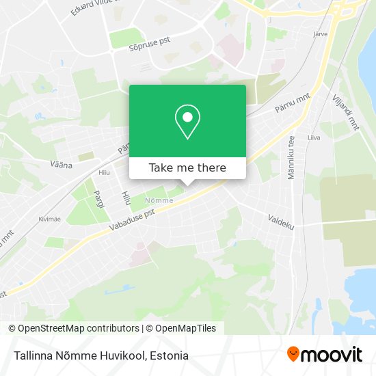 Tallinna Nõmme Huvikool map