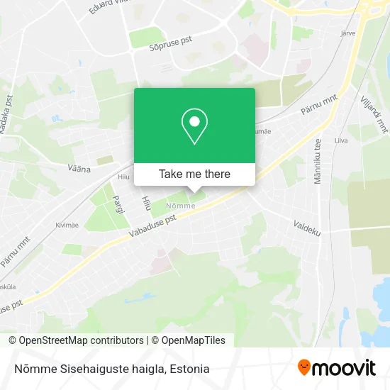 Карта Nõmme Sisehaiguste haigla