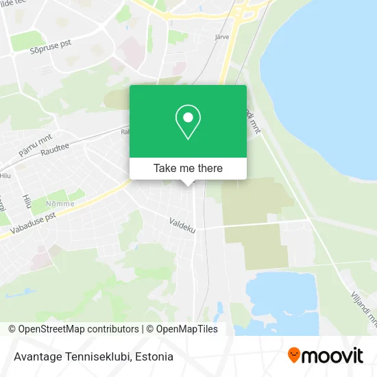 Карта Avantage Tenniseklubi