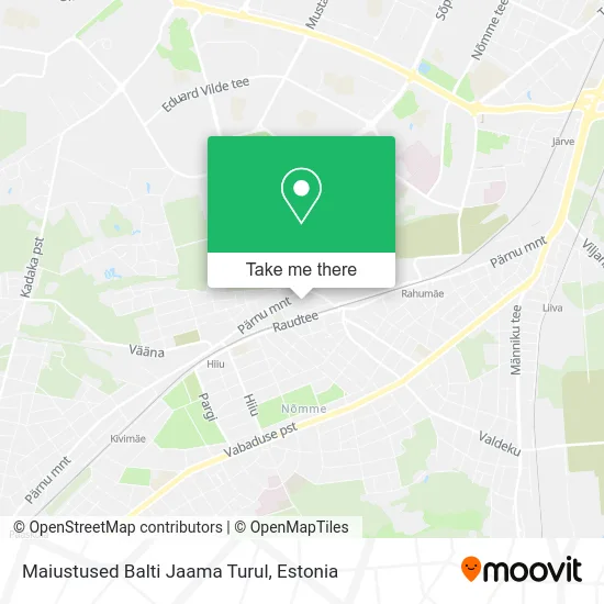 Карта Maiustused Balti Jaama Turul