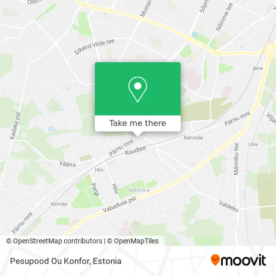 Карта Pesupood Ou Konfor