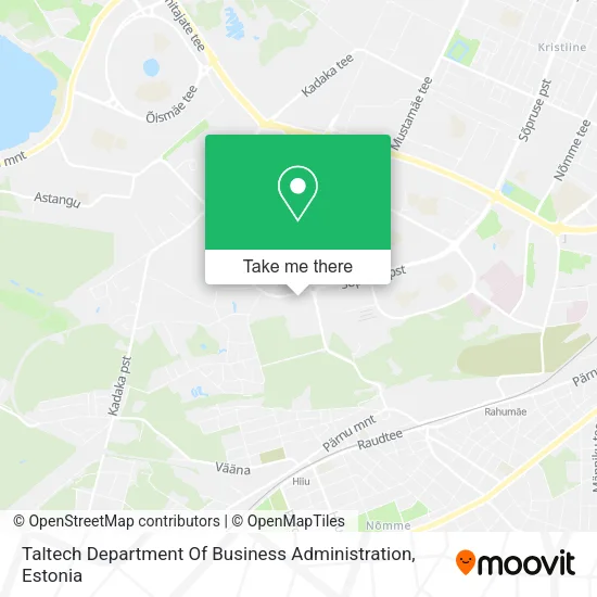 Карта Taltech Department Of Business Administration