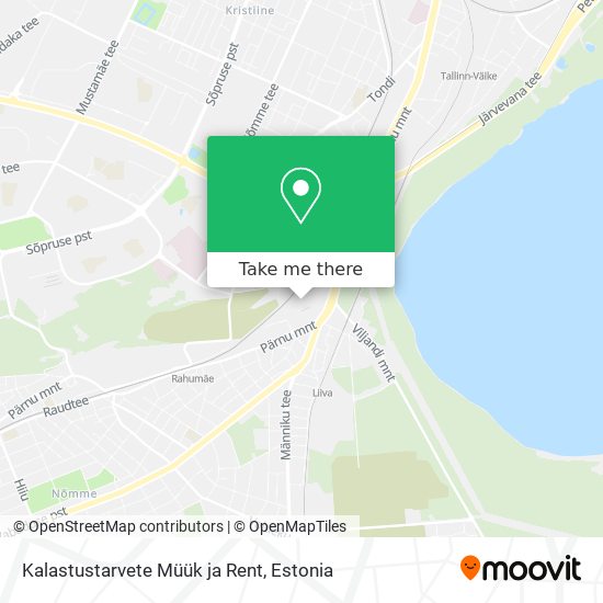 Карта Kalastustarvete Müük ja Rent