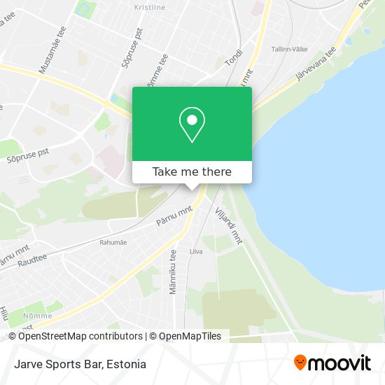 Jarve Sports Bar map