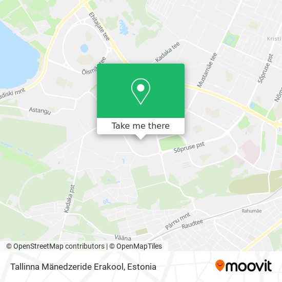 Карта Tallinna Mänedzeride Erakool