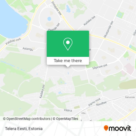 Telera Eesti map