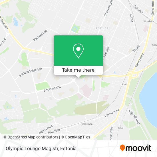 Карта Olympic Lounge Magistr