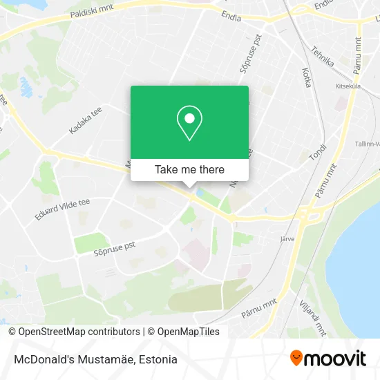 McDonald's Mustamäe map