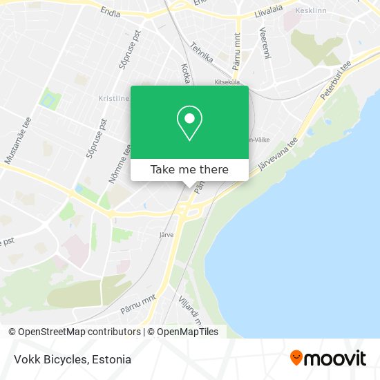 Vokk Bicycles map