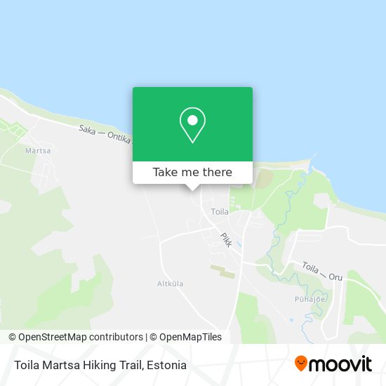 Toila Martsa Hiking Trail map