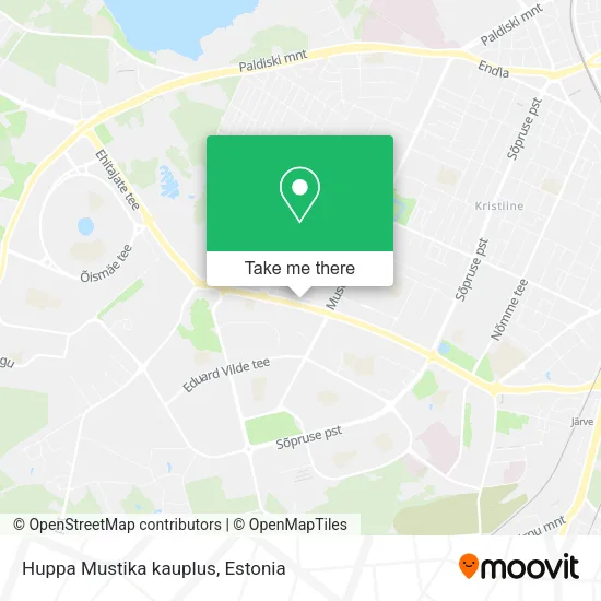 Huppa Mustika kauplus map