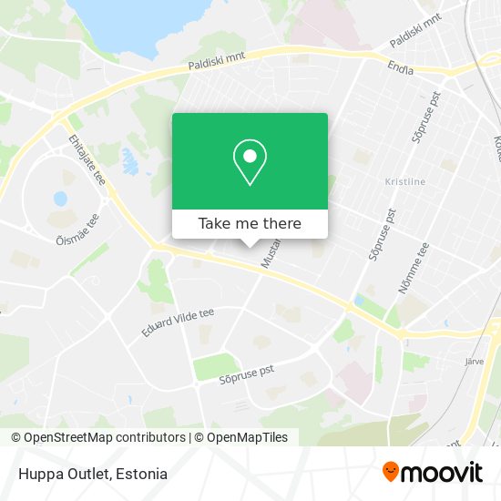 Huppa Outlet map