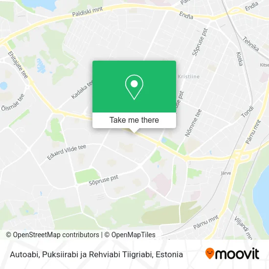 Карта Autoabi, Puksiirabi ja Rehviabi Tiigriabi