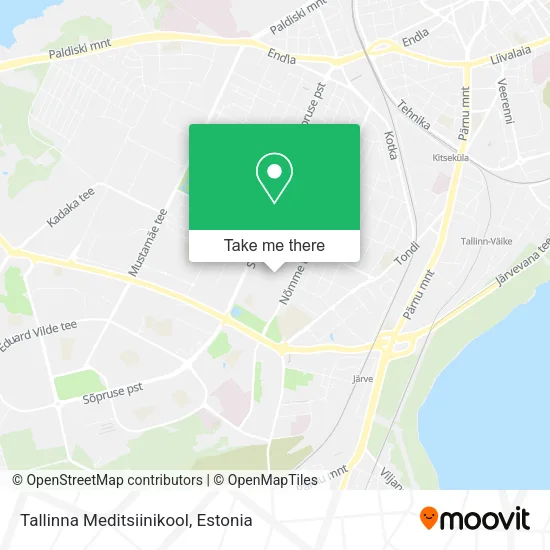 Карта Tallinna Meditsiinikool