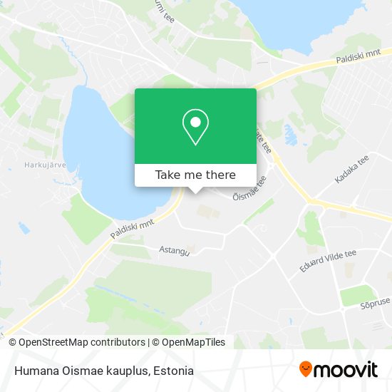 Humana Oismae kauplus map