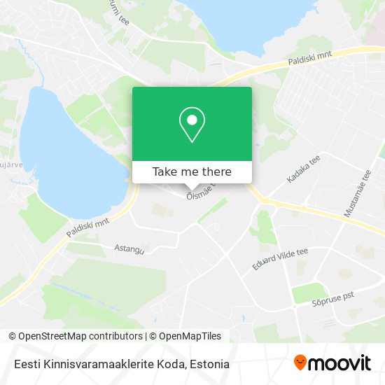 Eesti Kinnisvaramaaklerite Koda map