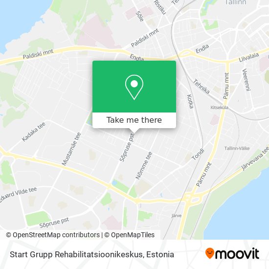 Start Grupp Rehabilitatsioonikeskus map