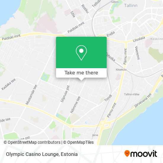 Карта Olympic Casino Lounge