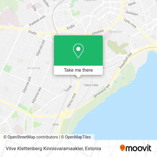 Vilve Klettenberg Kinnisvaramaakler map