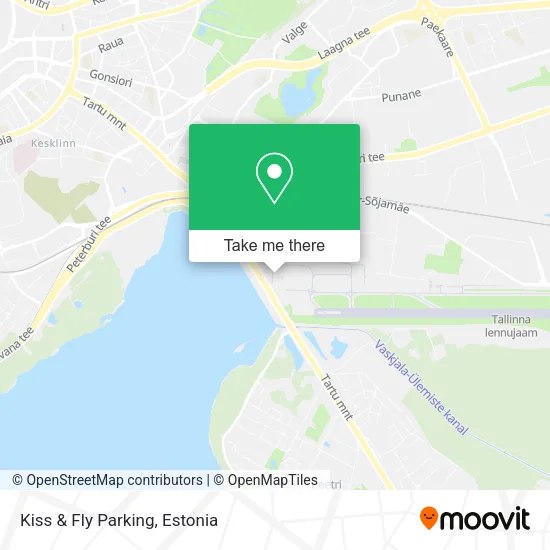Kiss & Fly Parking map
