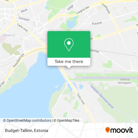 Budget-Tallinn map